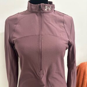 Under Armour Quarter Zip Pullover – Mauve Long Sleeve